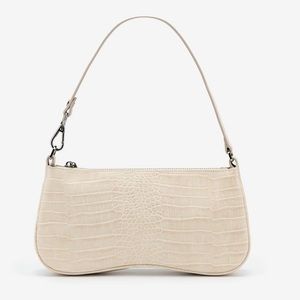 JW PEI Ivory Croc Shoulder Bag